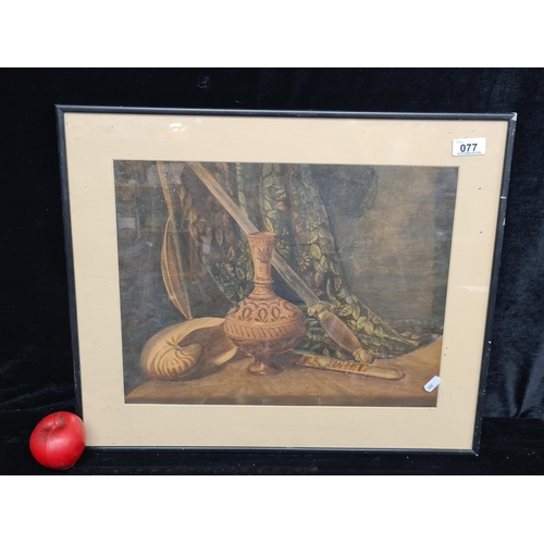 77 - Star Lot : A stunning Maisie Jefferson water colour on board featuring a dimmed setting with trinket... 