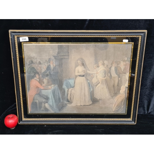 96 - A fabulous late 19th century antique chromolithograph titled 'The trial of Maria Antoniette, Queen o... 