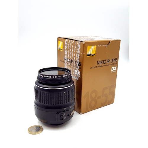 936 - A NIKON camera lens AF-S DX Zoom-Nikkor 18-55mm f/3.5-5.6G ED II. In original box RRP: $116.95 on bh... 