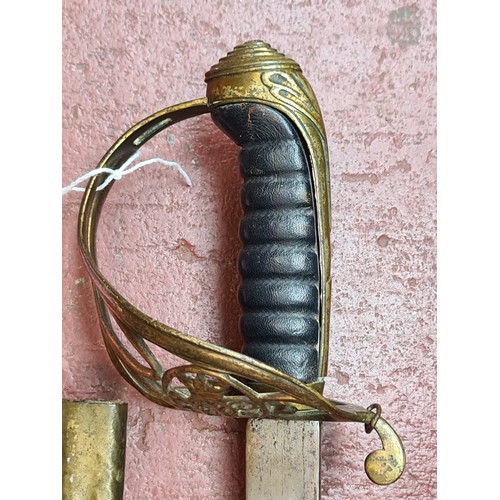 180 - Star Lot : An 1845 British Infantry Officers sword. Made by Reeves using their style of guilt guard.... 