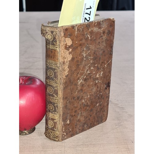 172 - A highly interesting antique hardback book titled 