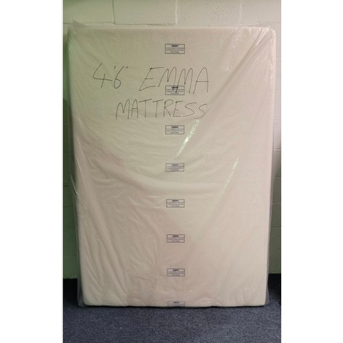 1009 - Star Lot : As new Emma Mattress 4'6ft wide by 6'6 long mattress. If purchased we need to get them in... 