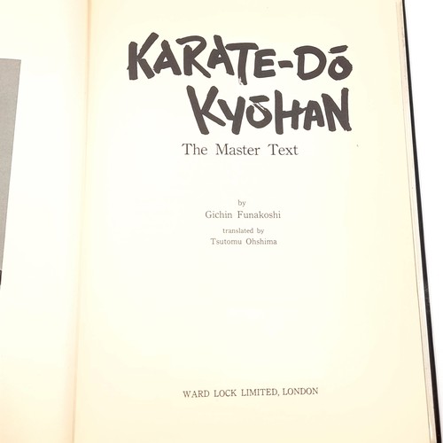 939 - Karate-Do Kyohan The Master Test by Gichin Funakoshi - a fully illustrated publication in excellent ... 