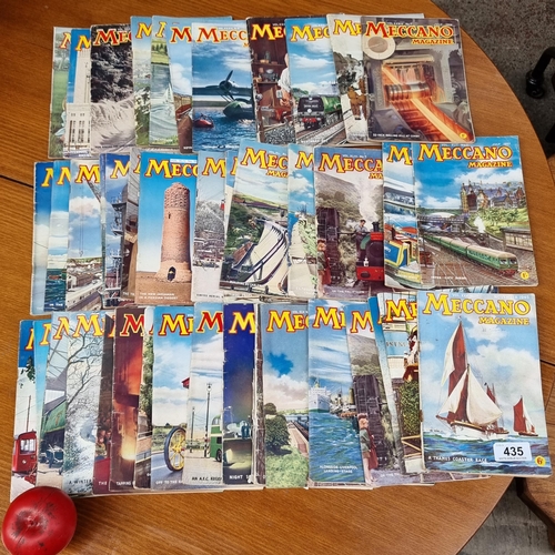 435 - A huge collection of Meccano magazines dating back as early as 1945 through 1959