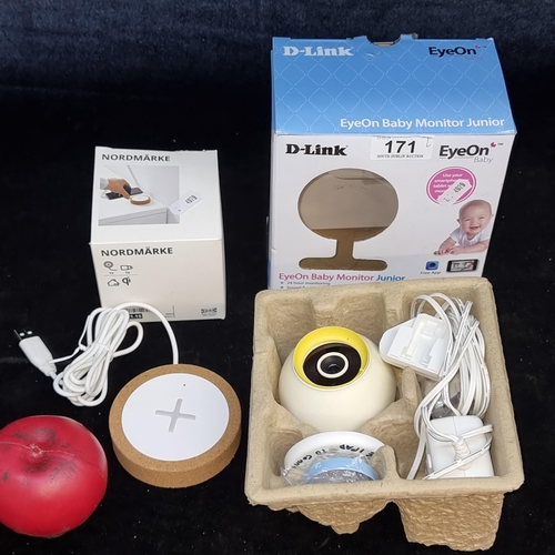 171 - Two items including a D-Link baby monitor and a NORDMARKE table universal charger. Both as new in bo... 