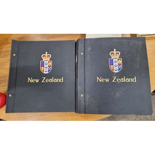 801 - Two albums of New Zealand commemorative stamps, richly detailed, ranging from Christmas themes to ro... 