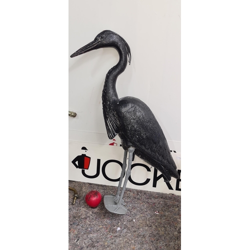 985 - A light weight full size figure of a heron. Ideal for any garden or outdoor space.