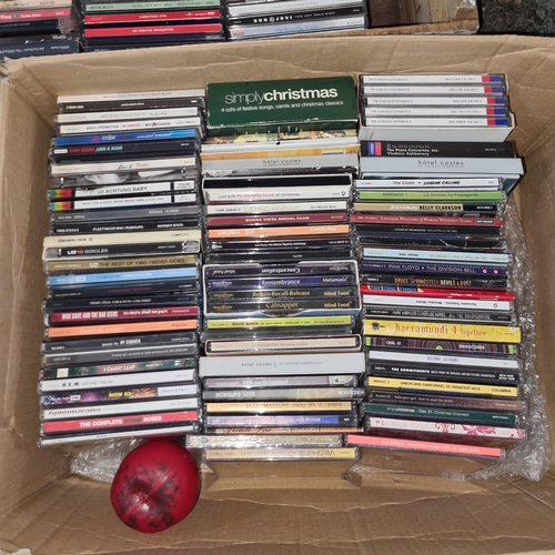 990 - A box containing a large selection of CD's covering various artists including Rory Gallagher, The Cl... 