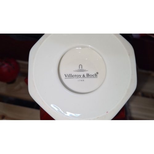 823 - Collection of  Five Christmas-themed collectibles by Villeroy & Boch, featuring porcelain decorative... 