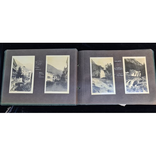 138 - A magnificent early 20th century circa. 1920s filled photo album of families, friends and French sce... 