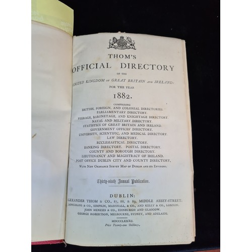 163 - An excellent antique hardback book of Thom's Official Directory of the United Kingdom of Great Brita... 