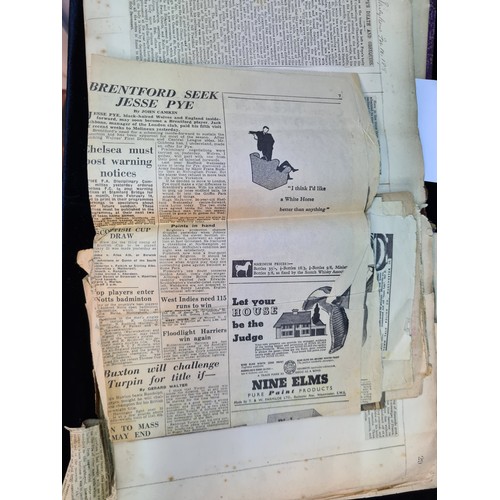 170 - An antique scrap book containing newspaper cuttings dating to 1916. Very intriguing full of Irish hi... 