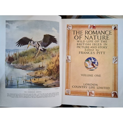 436 - The complete four volume set of The Romance of Nature dating to 1936 with colour plates. Similar set... 