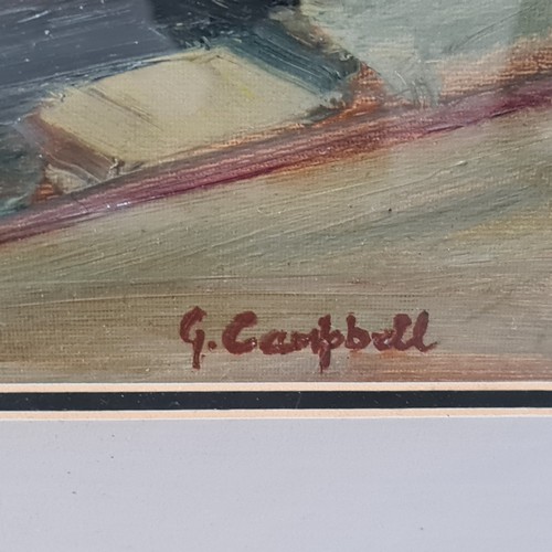 893 - Star lot: An original oil on canvas board painting after George Campbell R.H.A. (b.1917 - d.1979) ti... 