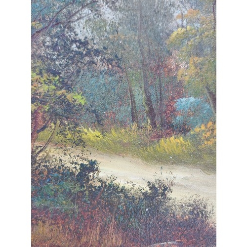 70 - Star Lot: Two original large serene oil on canvas painting. Features picturesque landscape scenes in... 