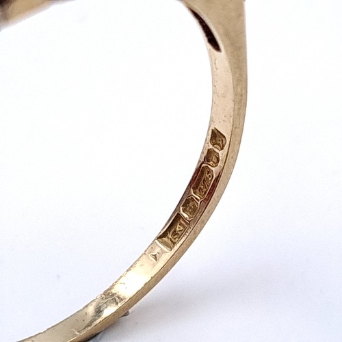 8 - Star Lot : A nine carat gold (375) Sapphire and Diamond eternity ring. Ring size - M. Weight - 1.23 ... 