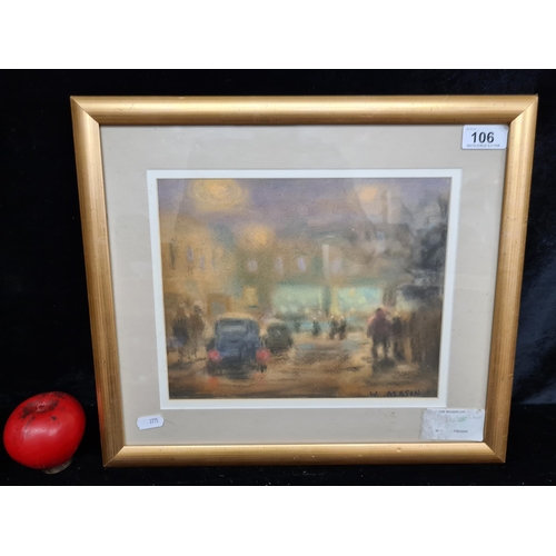 106 - Star Lot: William Mason (ARCA b.1906- d.2002). A super and original William Mason chalk pastel on pa... 