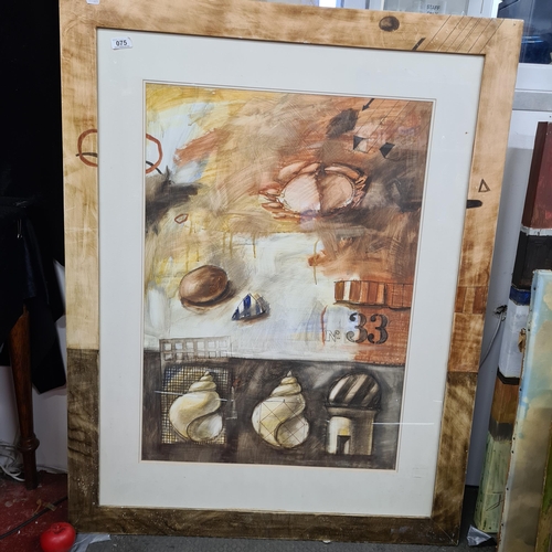 75 - Star Lot: A very large watercolour on paper painting by Ludmila Korol Irish -Ukranian Born 1965 . Fe... 