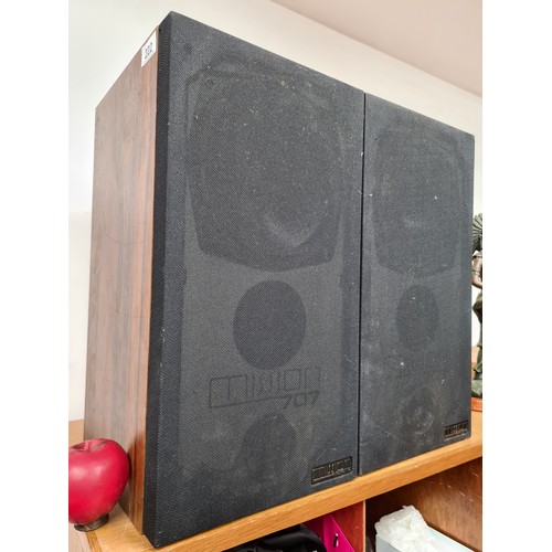 222 - A high quality pair of vintage Mission speakers model. 707.