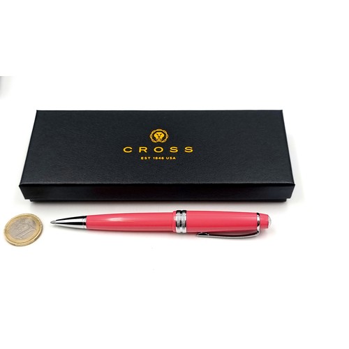 616 - A Cross Bailey light coral ball point pen in as new condition in original box.