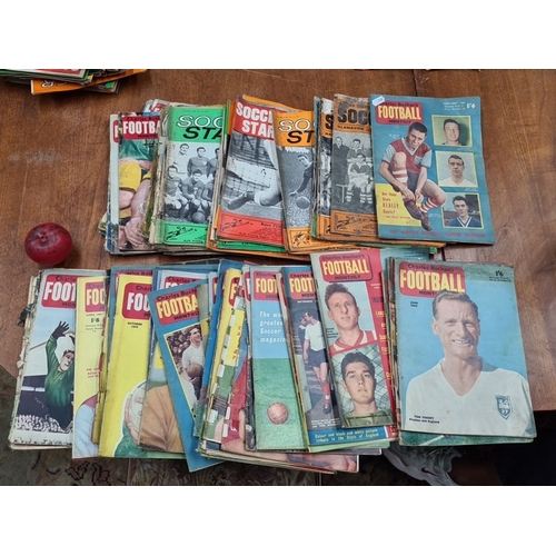 731 - A very large  collection of vintage football magazines including 