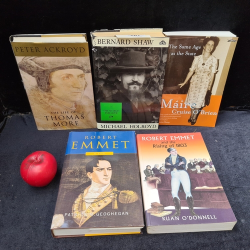 267 - Five books of Irish historical interest. Includes ' Robert Emmet and The Rising 1803' and ' Bernard ... 