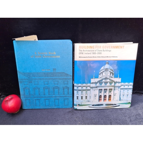 271 - Two large educational hardback books on the history of Irish Government.