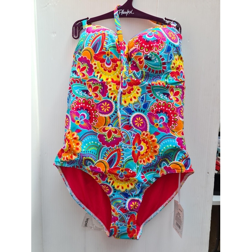 281 - A Lepel ' Fiesta' ladies swimsuit brand new with tags. UK size 34D featuring underwired and padded c... 