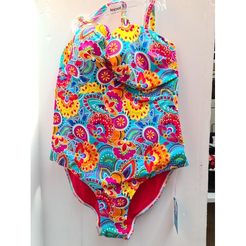 283 - A Lepel ' Fiesta' ladies swimsuit brand new with tags. UK size 36F featuring underwired and padded c... 