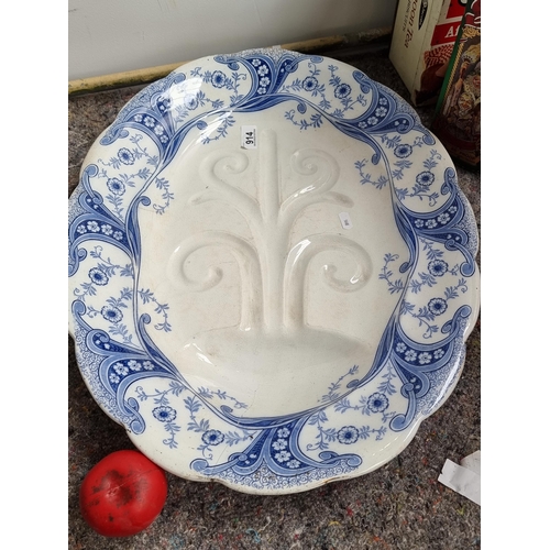 914 - A large and impressive 19th century semi porcelain Burgess & Leigh Middleport Pottery Burslem Richmo... 