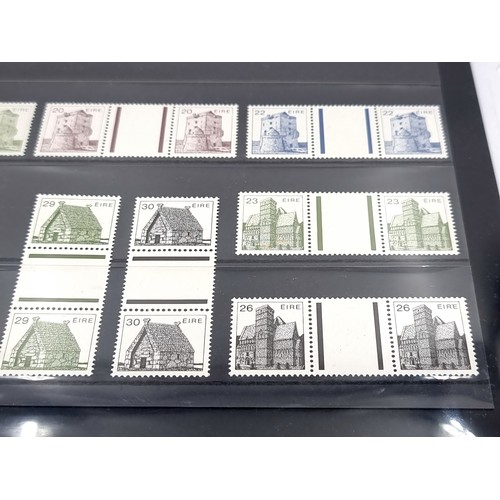 524 - A third definitive issue Irish Architecture gutter pairs issued 1982-1983. Stamps in mint condition ... 