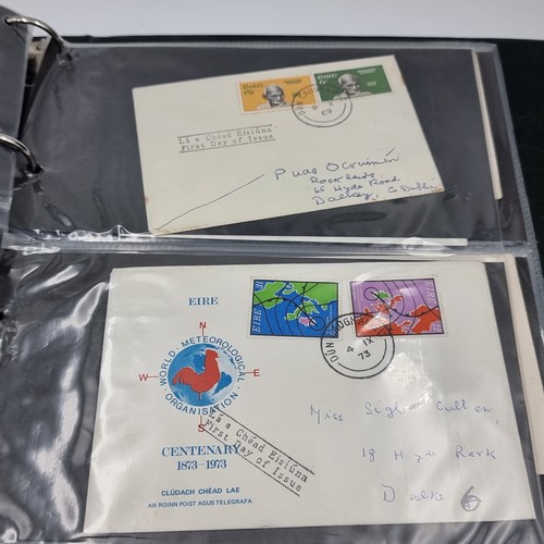 636 - An album containing a collection of Irish first day covers approx. 50 mainly from 1970's. An interes... 