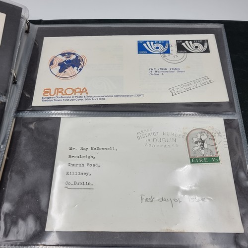 636 - An album containing a collection of Irish first day covers approx. 50 mainly from 1970's. An interes... 