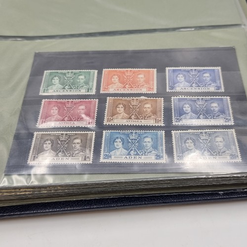 637 - A superb scarce collection of mint coronation stamps relating to King George VI 1937. Approx. 180-20... 