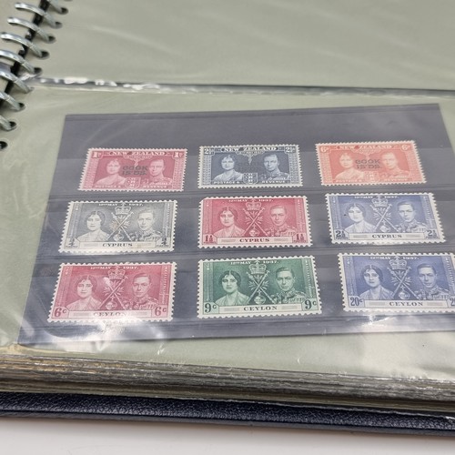 637 - A superb scarce collection of mint coronation stamps relating to King George VI 1937. Approx. 180-20... 