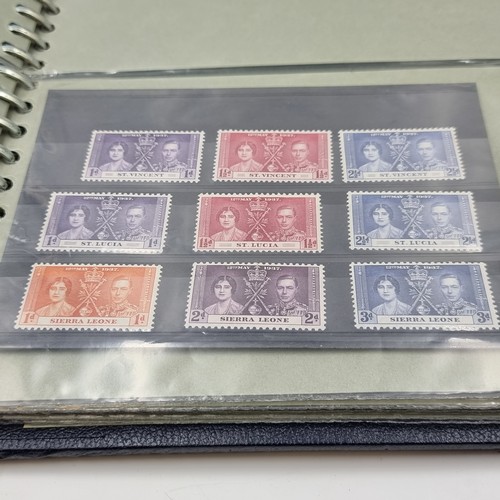 637 - A superb scarce collection of mint coronation stamps relating to King George VI 1937. Approx. 180-20... 