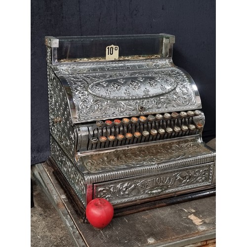 565 - Star Lot: A magnificent early 20th century chrome 'National' Cash Register Co. Dayton, Ohio, U.S.A. ... 