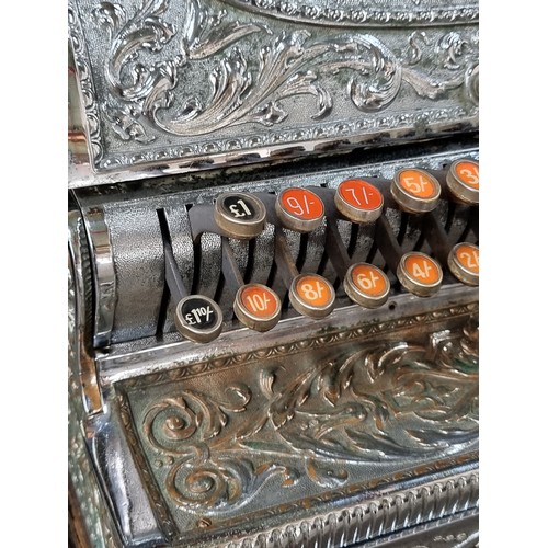 565 - Star Lot: A magnificent early 20th century chrome 'National' Cash Register Co. Dayton, Ohio, U.S.A. ... 