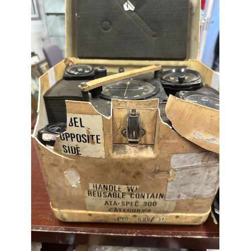 188 - A very interesting vintage aviation cluster in an original  box.  Possibly war time. My favourite th... 