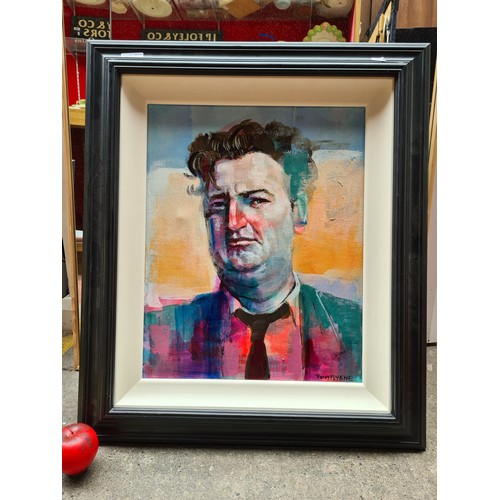 894 - Super Star Lot: A large Tom Byrne (Irish Contemporary b.1962). A stunning good size original Tom Byr... 