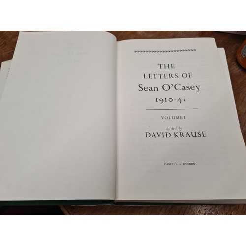 177 - Four brilliant volumes of The Letters of Sean O'Casey, Edited by David Krause.