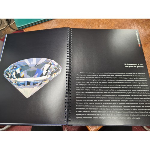 180 - Two books on glass and crystal including Swarovski's 1995 Corporate Editorial Brochure of the 100 ye... 