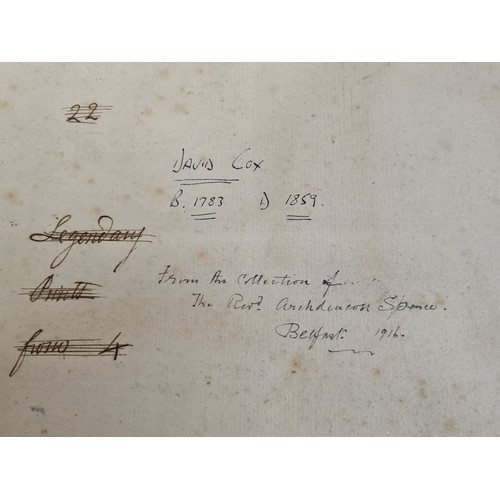 123 - Star Lot: David Cox (Birmingham School b. 1783 - d. 1859) A brilliant set of pencil on paper drawing... 