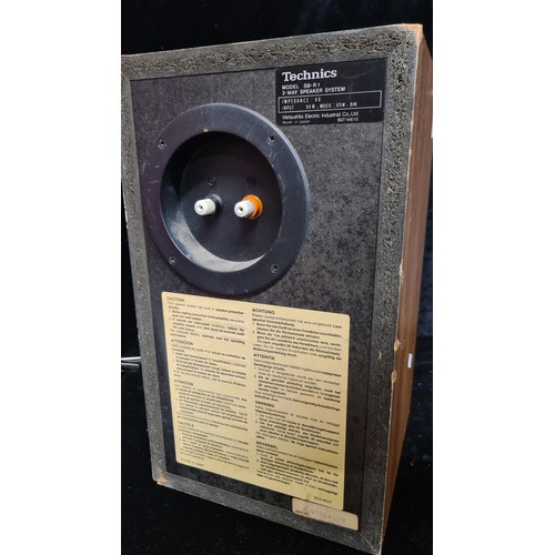 224 - A pair of Technics 2 way speaker system. Model no. SB-RI.