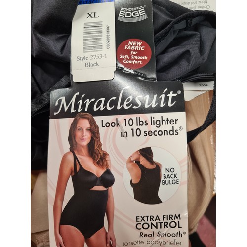 225 - Six pieces of  brand new with tags ladies shapewear. Including brands such as 'Miraclesuit' and Naom... 