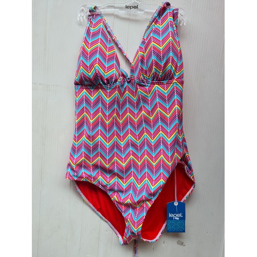 293 - A Lepel ' Disco' ladies swimsuit brand new with tags. UK size 14 featuring padded cups. RRP €46.00