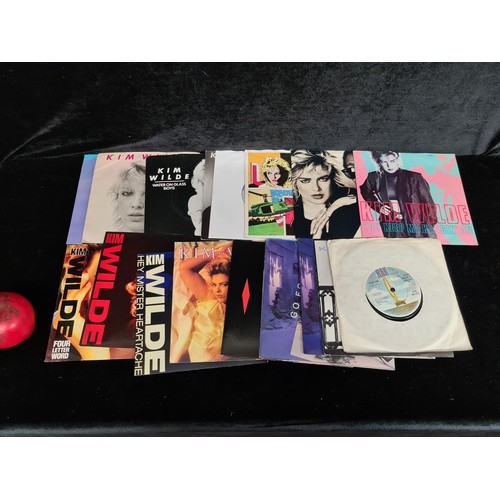 984 - A selection of eighteen Kim Wilde 7 inch vinyl singles. (previously in auction 19/05 lot 243)