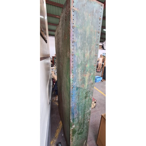 306 - Star Lot : A green metal very heavy duty  industrial steel pigeon hole storage unit. Has. Great indu... 