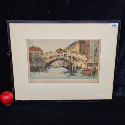 68 - A charming Reginald Smallridge (British, Early 20th century) handcoloured and signed plate etching. ... 