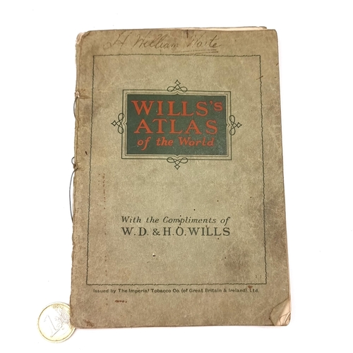 19 - A vintage Will's Atlas produced by W.D. & H.O Wills. Atlas contains 16 double sided pages together w... 